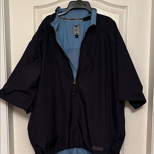 Sun Ice Navy and Blue Half-Zip Jacket Golf Windbreaker.